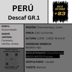 Café DESCAF Perú GR.1